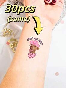 10/20/30/60Pcs Custom Temporary Tattoo Stickers, For Birthday, BBQ, Cocktail, Christmas & Easter Parties, Casual Stylish Personalized Design, Great Gifts For Couples, Friends And Graduates - Multicolor - View 20