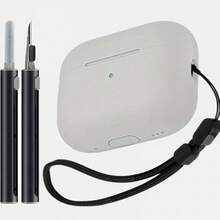 Soft Silicone Protective Case With Cleaning Pen For Pro 2/3, Unisex, With Lanyard, Black - Gray - View 3