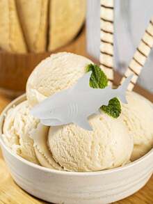 Shark Ice Cubes Reusable, Shark Silicone Ice Mold Features A Non-Stick Tray With Four Compartments,Stackable Flexible And Reusable & Easy Release,Trays Silicone Easy-Release And Flexible Trays For Freezer, Whiskey, Cocktail,Perfect For Creating Ice Cubes, Chocolates, And Cookie Shapes, Making It An Essential For Dessert Enthusiasts And Creative Kitchen Gatherings,Fun,Odd Novelty Cute Shark Gifts,Easter, Mother's Day, Independence Day, Wedding Season, Graduation Season - Multicolor - View 4