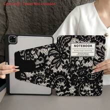 Vintage Lace Notebook Tablet Protective Case With Rotating Stand - Shock-Proof Protective Cover, Gothic Elegant Aesthetic Tablet Protective Case With Pen Slot, Suitable For 10.9/10.2 Inch Air 5th/Pro 11/10th/9.7 Inch Air 2/7th/8th/Air 4th/5th/Pro 11th/10th 2022 10.9 Inch Smart Protective Case/Air 13(M3 2025)/Air 11(M3 2025)/Air 11(M3 2025)/11(A16 2025) Auto Sleep/Wake Function, Fashionable Tablet Accessories - Multicolor - View 2