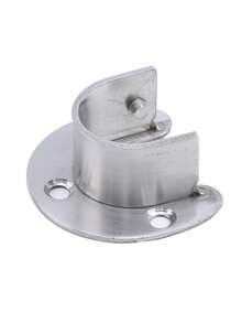 1件重型不锈钢U型衣柜法兰杆支架，衣柜杆端支撑架 - 多色 - 查看 12