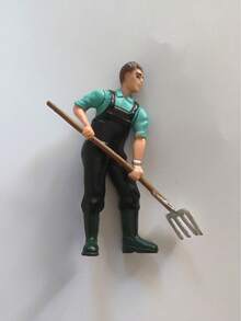 Realistic Farm Ranch Model Farmer Worker Figurines Diorama Accessories Toys Gifts - Multicolor - View 11