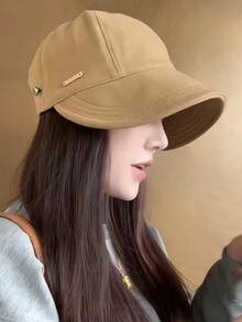 1顶宽檐透气草帽，旅行防晒沙滩帽，时尚百搭，适合送给女朋友、女性朋友，趣味个性化礼物，贴心女士配饰 - 加寬大帽簷 - 查看 4