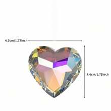 Rainbow Maker, AB Color Heart-Shaped Crystal Glass Pendant Rainbow Maker, Angel-Shaped Pendant Rainbow Maker, For Window, Balcony, Kitchen, Garden Decoration - Multicolor - View 13