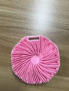 1pc Soft Silicone Body Exfoliating Brush, Handheld Shower Cleansing Brush, Removes Calluses And Gently Massages, Travel Essential Gift For Men And Women - A - View 9