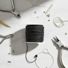 Hilo Chino .8mm X Rollo 100 Metros para Pulseras Bisuteria - Negro - Ver 2