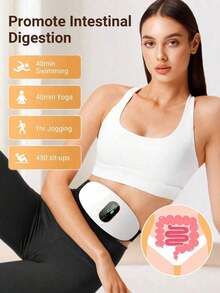 Masajeador abdominal recargable y máquina de vibración para adelgazar - Equipo de fitness holgado para ejercitar el abdomen y las piernas - Dispositivo de masaje portátil para todo el Body, con carga USB, 3 niveles de intensidad y modos - Regalo ideal para vacaciones - Multicolor - Ver 3