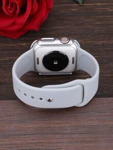二合一运动硅胶表带和表壳套装，兼容 40mm、41mm、42mm、44mm、45mm、46mm 和 49mm 尺寸的 表带和表壳。柔软舒适的硅胶表带搭配铆钉表扣。防震防刮的硬质 PC 材料和钢化玻璃保护膜一体成型。兼容 Series Ultra/11/10/9/8/7/6/5/4/SE。男女通用智能手表表带和表壳套装。 - 淺灰色錶帶+銀色錶殼 - 查看 7