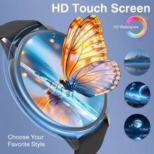 Reloj inteligente unisex con pantalla circular, compatible con llamadas, recordatorio de mensajes, seguimiento deportivo, control de cámara, reproducción de música, información meteorológica, múltiples modos deportivos, alta relación calidad-precio, vale la pena tener - Multicolor - Ver 6