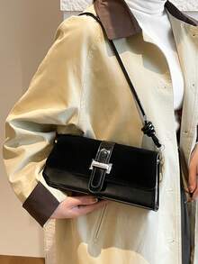 Large-Capacity Shoulder Bag, 2026 New Style, Women's Retro Style, Versatile, Simple And Fashionable, Luxurious And High-End, Exquisite Bag - Black - View 7