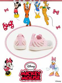 Disney Authentic Collaboration With  | A Pair Of Children's Sneakers, Suitable For Daily, Festival, Sports, And Outdoor Wear. It Fits The Foot Comfortably, Is Anti-Slip, Wear-Resistant, And Breathable (Boys' Sneakers, Boys' Board Shoes, Children's Sneakers, Girls' Sneakers, Girls' Board Shoes) - Pink - View 3