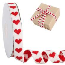 5 ياردات شريط مطرز بشكل قلب أحمر، هدية عيد الحب، ربطة لتزيين صندوق الهدايا، خامة DIY يدوية، أجواء المخبز، مناسبة لأعمال الحرف اليدوية والفيونكات وتغليف الهدايا ولوازم الباقات الزهور وحفلات الزفاف والأعياد وعيد الأم وعيد الحب، ديكور رومانسي لعيد الحب، لوازم تغليف الهدايا - متعدد الألوان - مشاهدة 16