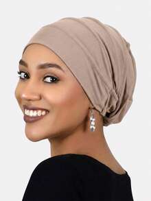 1pc Women's Headscarf Cap, Maternity/Chemo Cap, Sleeping Cap, Hair Care Soft Cap, Suitable For Daily Use - Multicolor - View 11