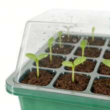 2 Packs Seed Starter Trays (24 Cells Total), Seed Starter Kit With Humidity Vented Domes And Base, Ideal For Germinating Vegetable, Flower & Herb Seeds - 2 Sets - View 5