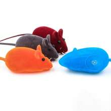 Juguete de goma para gato, nuevo modelo de ratón con sonido, juguete interactivo para gatito, juguete Teaser de felpa para mascota MRUD - Negro - Ver 2