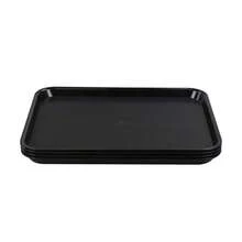 Plastic Fast Food Trays, Cafeteria Trays, 4 Pack Serving Trays (Black) - Black - 查看 1