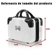 Set Maletas Kit Viaje Mano Avion 20in Con Caja  Maquillaje - Albaricoque - Ver 3