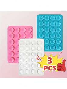 Bộ 3 giá đỡ điện thoại bằng silicon với cốc hút hai mặt, lực hút mạnh, thích hợp để chụp ảnh tự sướng/quay video, rảnh tay, tương thích với tất cả các điện thoại thông minh, món quà lý tưởng, tay cầm điện thoại dễ thương, hỗ trợ quay video, phụ kiện điện thoại thông minh - Quà tặng cho bạn bè/người thân - Nhiều màu - Xem 23