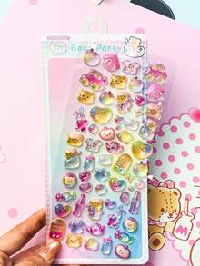 3D Crystal Embossed Wall Decor, Recommended Gift Item, Suitable For Toy, Phone Case Decoration, Cute Cartoon Design - Multicolor - View 6
