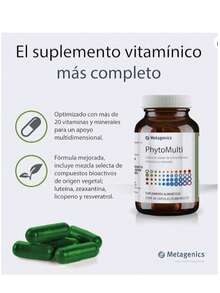 Metagenics PhytoMulti - Suplemento Alimenticio Con Fitonutrientes y Vitaminas - 60 Cápsulas de 888 mg c/u - Con Extractos Naturales, Vitaminas y Minerales Esenciales - Sin Gluten Ni GMO - Blanco - Ver 7