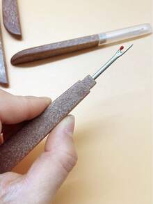 Household Quick Seam Ripper, Universal Sewing And Knitting Thread Cutter, Convenient Stitch Cutting Tool, Cross Stitch, Handmade DIY Thread Removal Accessory, Essential Home Sewing Supplies, Efficient Garment Seam Disassembly, Specialized Thread Ripper For Fabric Embroidery Enthusiasts - Brown Suture Remover - View 6