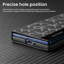 Galaxy ZFold3/ZFold4/ZFold5/ZFold6/ZFold7 Phone Case, Full Body Protection Shockproof Case With Stylus Pen, R Letter Print Series, Side Pen Slot Design, Fashionable Versatile Protective Cover - Multicolor - View 4