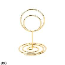 10pcs Romantic Heart Shape Place Card Mini Metallic Photos Clips Paper Clamp Clamps Stand Table Numbers Holder Wedding Supplies - Orange (1 Piece) - View 12