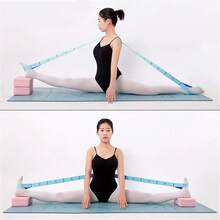1条8孔/11孔瑜伽阻力带，女士健身瑜伽拉伸带，数码弹力带，舞蹈张力带，阻力带 - 彩色 - 查看 7