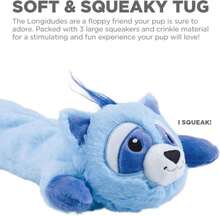 Outward Hound Longidudes Raccoon Plush &Amp; Squeaky Dog Tug Toy - ColorG - 查看 3