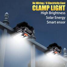 Outdoor Solar Clip Light, Portable Multi-Function Motion Sensor Light, Camping Light, Yard Light, Wall Light, Work Light - Wall Lamp - View 4