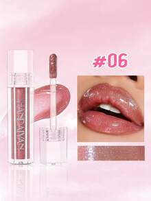 HANDAIYAN Hexagon Pearl Gloss Lip Gloss, Moisturizing Mirror Finish, Long-Lasting Shine, Suitable For Daily, Party, Beach, Camping & Travel, Portable And Easy To Use, Also Suitable For Solo Gatherings, Christmas Celebrations And Various Festivals. An Ideal Gift For Special Occasions. - Nhiều màu - Xem 13