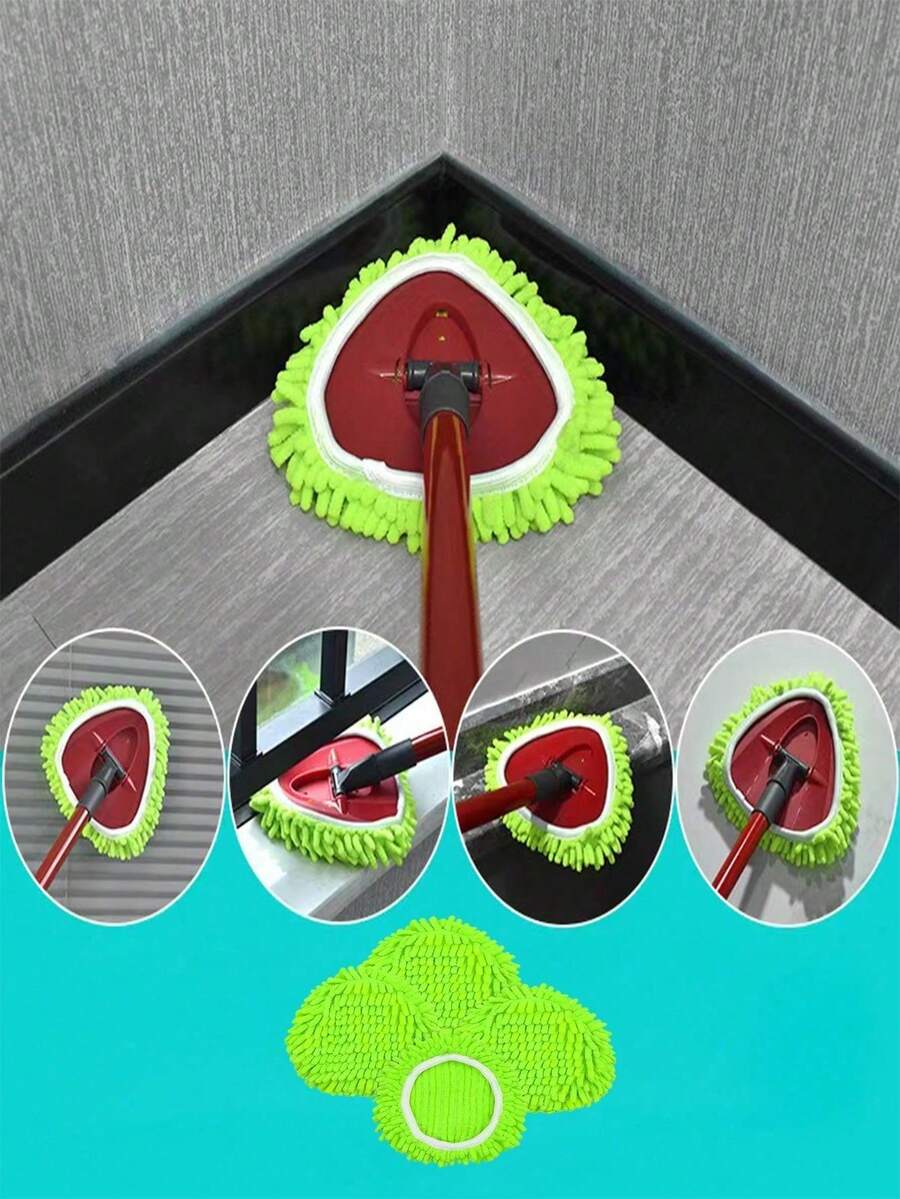 Bộ 1/2/3 đầu lau thay thế cho cây lau nhà xoay O-Cedar Easywring, miếng lau thay thế bằng vải chenille, tiện dụng cho phòng khách, nhà bếp, phòng ngủ, khách sạn. - khăn lau nhà - Xem 1