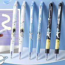 6支宇航员可擦笔，0.5毫米可擦走珠笔，学校及办公用品 - 太空人 - 查看 8