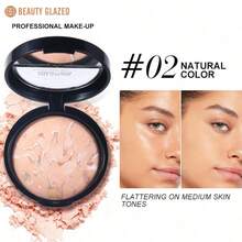 Baked Balance Matte Finishing Powder Foundation Buildable Sheer To Light Coverage - Satin Finish Waterproof Long Lasting Full Coverage Makeup Base - Multicolor - View 10