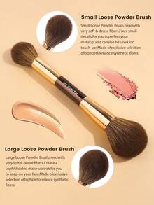 MAANGE 1/4/5pcs Professional Makeup Brush Set, Travel Makeup Brush Set, Foundation Brush, Suitable For Foundation Brush, Blush Brush, Powder Brush, Contour Brush, Highlighter Brush, Concealer Brush And Other Brushes, Soft Fiber Skin-Friendly, Suitable For All Skin Types Makeup Brush Set, Easy To Carry Travel Makeup Brush Set, Gift For Women And Girls - Multicolor - View 5