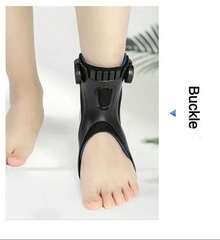 Drop Foot Brace Orthosis AFO AFOs Ankle Support With Comfortable Adjustable Buckle For Hemiplegia Stroke Shoes Walking - 正常-左側 - 查看 10