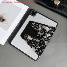 Vintage Lace Notebook Tablet Protective Case With Rotating Stand - Shock-Proof Protective Cover, Gothic Elegant Aesthetic Tablet Protective Case With Pen Slot, Suitable For 10.9/10.2 Inch Air 5th/Pro 11/10th/9.7 Inch Air 2/7th/8th/Air 4th/5th/Pro 11th/10th 2022 10.9 Inch Smart Protective Case/Air 13(M3 2025)/Air 11(M3 2025)/Air 11(M3 2025)/11(A16 2025) Auto Sleep/Wake Function, Fashionable Tablet Accessories - Multicolor - View 4