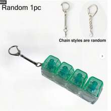 1个独特的键盘帽钥匙扣 - 机械键盘造型，缓解压力，别致的办公桌玩具和小礼物 - 彩色 - 查看 10