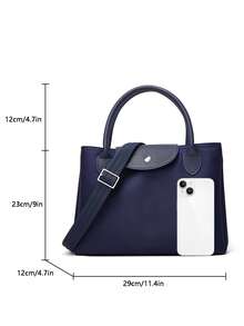New Women's Handbag, Lightweight And Large Capacity Handbag, Suitable For Daily Commuting And Short Distance Travel - Blue - View 6