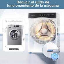 ¡RecomendadoFunda para Lavadora, Funda Lavadora y Secadora Anti-UV y Resistencia al Polvo, Con 4 Base para Lavadora, Adecuadas para Reducir el Ruido y la Absorción de Impactos de las Lavadoras.¡Top de Temporada - 1 - Ver 5