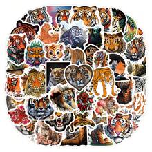 Adesivi con graffiti di tigre cartoni animati, adatti per decorare articoli di cartoleria, quaderni, borracce, custodie per telefono, bagagli, forniture per scrapbooking, adesivi divertenti - Fogli A-60/set - Visualizzare 6