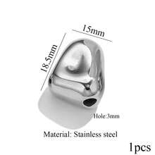 1pc Stainless Steel 18K Gold Plated Fashion Large Hole Rhombus Asymmetrical Spacer Bead, DIY Bracelet Necklace Jewelry Making Accessory - beads - View 12