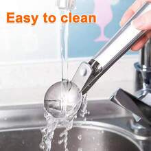 4-Piece Stainless Steel Ice Cream & Fruit Scoop Set, Durable Melon Baller, Suitable For Watermelon, Cantaloupe, Papaya, Honeydew - Fruit Ball Maker, Platter Prep, Modern Kitchen Tool, Ice Cream Scoop, Baking Tool, Dessert Maker, Dual Use Home & Commercial Ice Cream Spoon, (4 Seasons Applicable), Kitchen Utensils, Serving Tool, Party Host, Dessert Lover - Silver - View 11