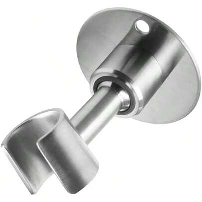 Adjustable Shower Head Holder,Stainless Steel Handheld Shower Spray Holder Metal Bracket,360° Adjustable Bathroom Shower Head Bracket For Wall Mount All Bathroom Users(Black)
