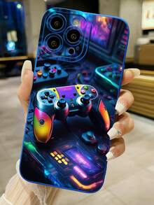 1 pieza Moda Teléfono Caso No incluye cordón ni soporte. 1 unidad Colorido Controlador de videojuegos Teléfono Caso Con Cámara Protector Compatible Con, /Compatible Con Galaxia, Compatible Con , Compatible Con , Compatible Con, Compatible Con, Compatible Con Impermeable A prueba de golpes Anticaída Rasguño Resistente, Internacional Versión, No El Doméstico Versión - Azul 2 - Ver 4