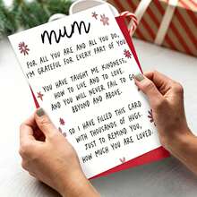 1 pieza Tarjeta de cumpleaños diseñada para mamá, viene con sobre rojo, expresando gratitud y amor. Este es el mejor regalo para la familia y el cumpleaños de mamá, adecuado para cumpleaños, Acción de Gracias, Día de la Madre, aniversario y el regalo perfecto para el Día de la Madre, tarjeta de agradecimiento, mi pedido, regalo para mamá - Multicolor - Ver 7