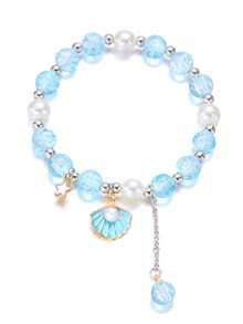 1 pieza Pulsera con cuentas de estrella de mar y concha de vidrio - Multicolor - Ver 4