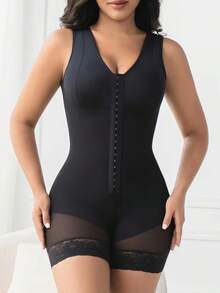 Women's Faja Moldeadoras Colombianas Lace Accent Design With Anti-Slip Technology | Breathable Compression Body Shapewear With Snap Crotch & Adjustable Hooks, Everyday Shapewear Bodysuit For Post-Surgery & Fitness - Nhiều màu - Xem 4