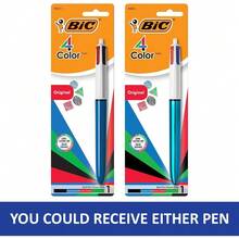 4 Color Retractable Ballpoint Pen 1.0 Mm Medium Point Assorted Ink Colors Single Pen - 1 - 查看 3