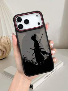 1pc Samurai Silhouette Warrior Pattern Phone Case Grunge Dark Academia Aesthetic Style For Anime Fans Boyfriend Birthday Compatible With Iphone 17promax/17pro/17/17Air/16promax/16pro/16plus/16e/16/15promax/15pro/15plus/15/14promax/14pro/14plus/14/13promax/13pro/13/12promax/12pro/12/11promax/11 - trái cam - Xem 4